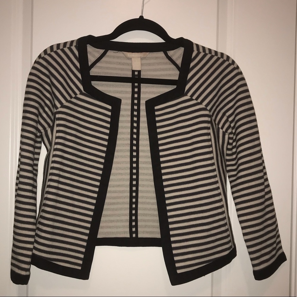 Banana Republic Cropped Open Front Blazer